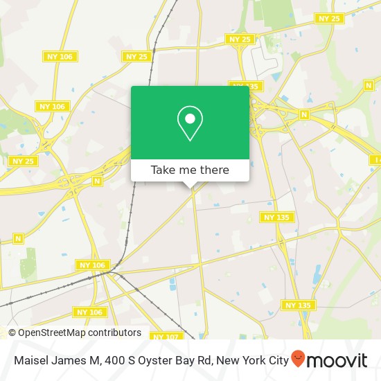 Maisel James M, 400 S Oyster Bay Rd map
