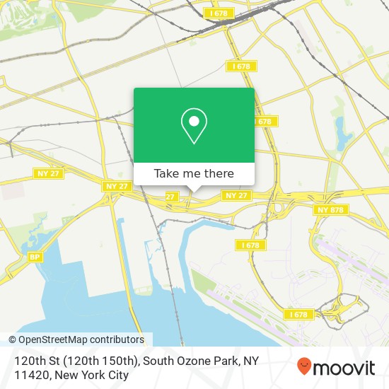 Mapa de 120th St (120th 150th), South Ozone Park, NY 11420