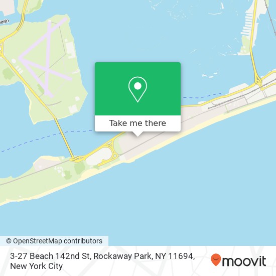 Mapa de 3-27 Beach 142nd St, Rockaway Park, NY 11694