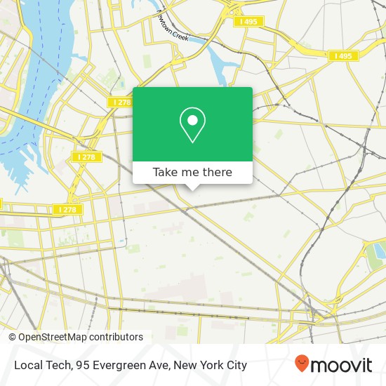 Mapa de Local Tech, 95 Evergreen Ave