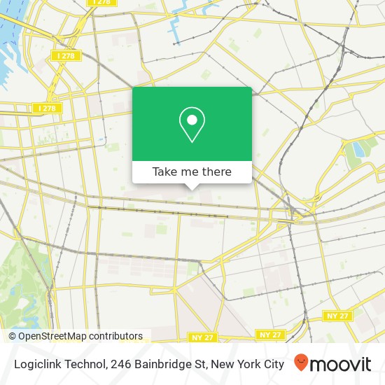 Mapa de Logiclink Technol, 246 Bainbridge St