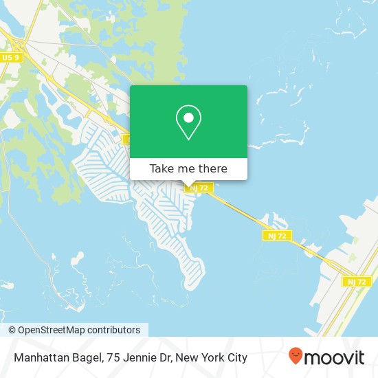 Manhattan Bagel, 75 Jennie Dr map