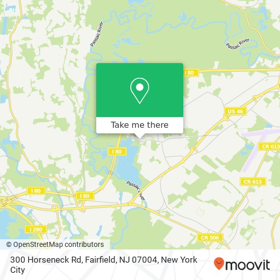 Mapa de 300 Horseneck Rd, Fairfield, NJ 07004