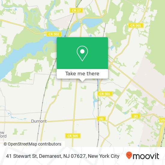 41 Stewart St, Demarest, NJ 07627 map