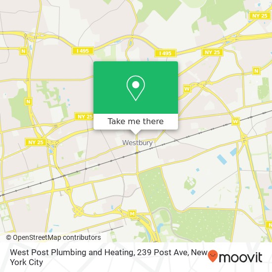 Mapa de West Post Plumbing and Heating, 239 Post Ave