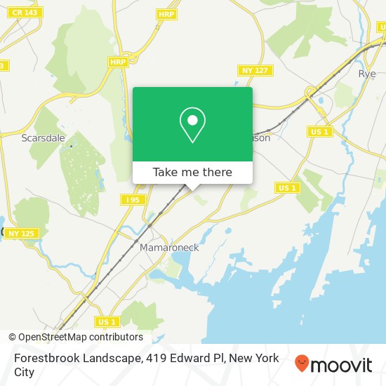 Mapa de Forestbrook Landscape, 419 Edward Pl