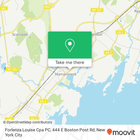 Forlenza Louise Cpa PC, 444 E Boston Post Rd map