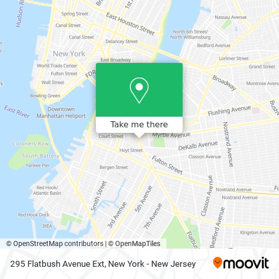 Mapa de 295 Flatbush Avenue Ext