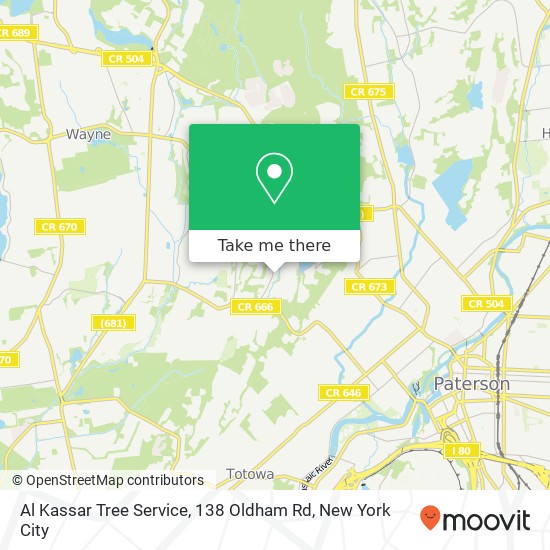 Mapa de Al Kassar Tree Service, 138 Oldham Rd