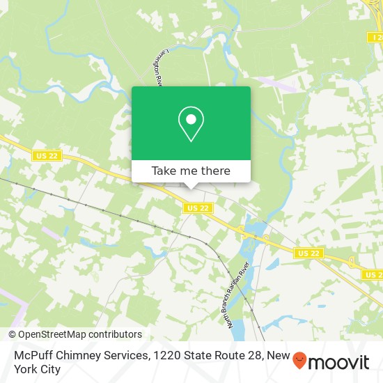 Mapa de McPuff Chimney Services, 1220 State Route 28