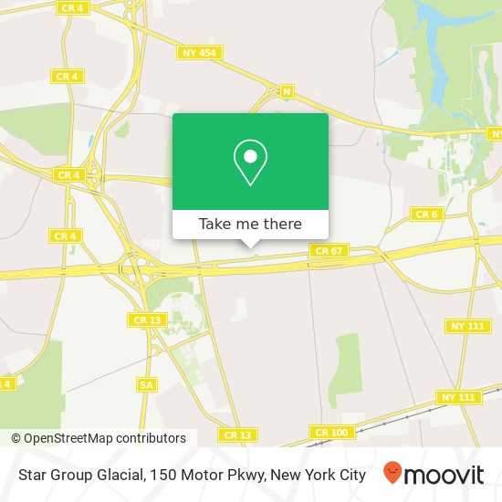 Star Group Glacial, 150 Motor Pkwy map