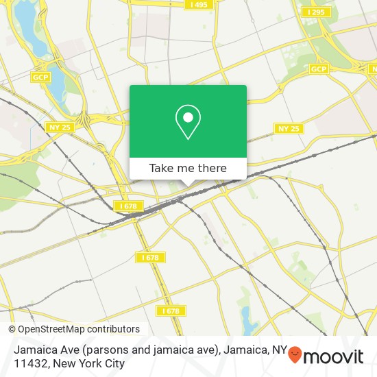 Jamaica Ave (parsons and jamaica ave), Jamaica, NY 11432 map