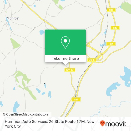 Mapa de Harriman Auto Services, 26 State Route 17M