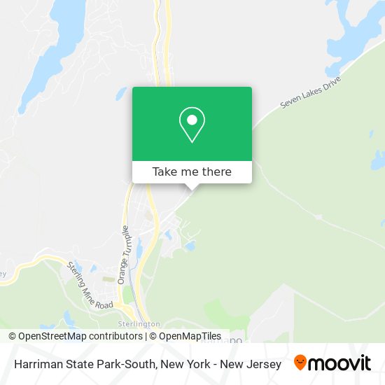Mapa de Harriman State Park-South