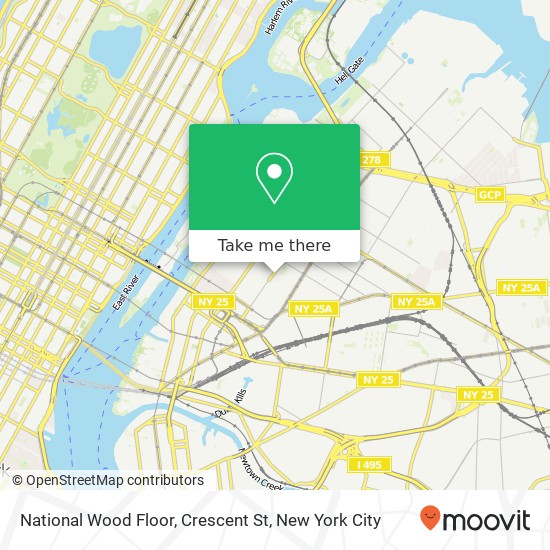 Mapa de National Wood Floor, Crescent St