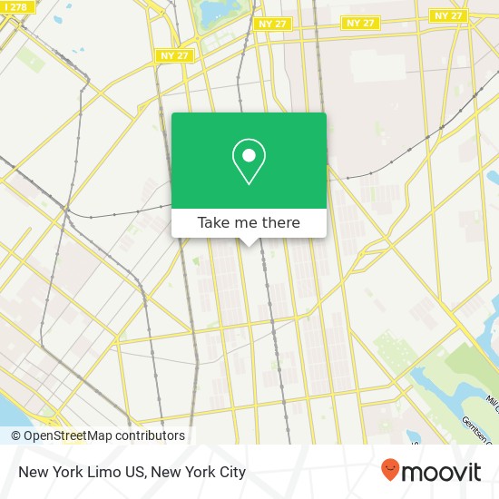 New York Limo US map