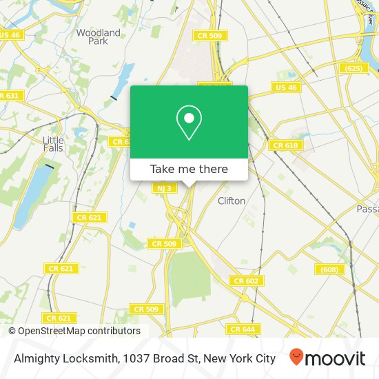 Almighty Locksmith, 1037 Broad St map