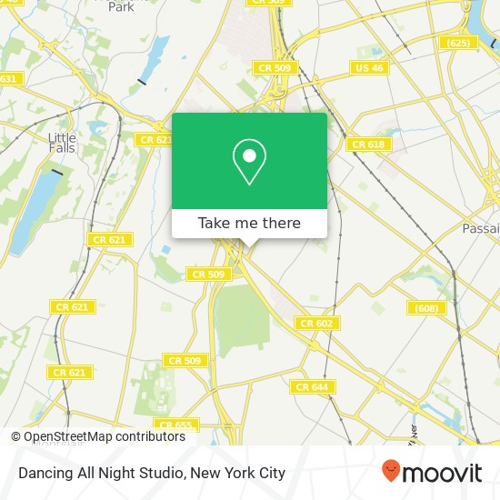 Dancing All Night Studio map