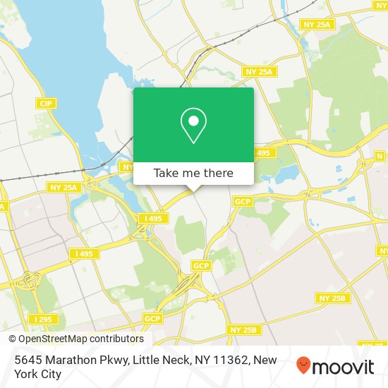Mapa de 5645 Marathon Pkwy, Little Neck, NY 11362