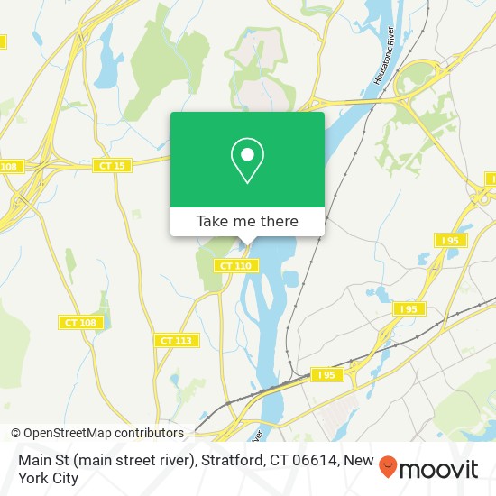 Mapa de Main St (main street river), Stratford, CT 06614
