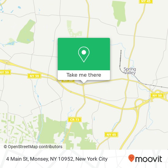 Mapa de 4 Main St, Monsey, NY 10952