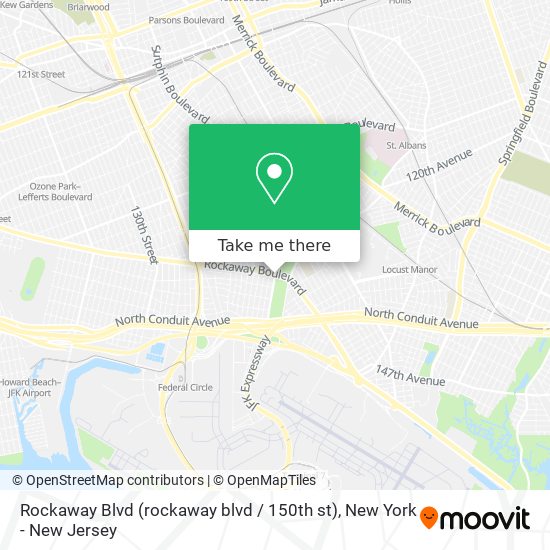 Mapa de Rockaway Blvd (rockaway blvd / 150th st)
