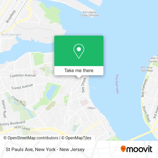 St Pauls Ave map