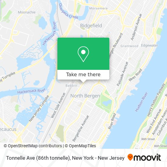 Tonnelle Ave (86th tonnelle) map
