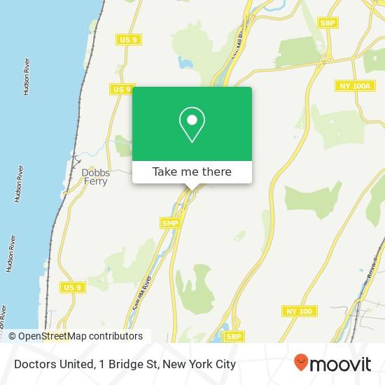 Mapa de Doctors United, 1 Bridge St
