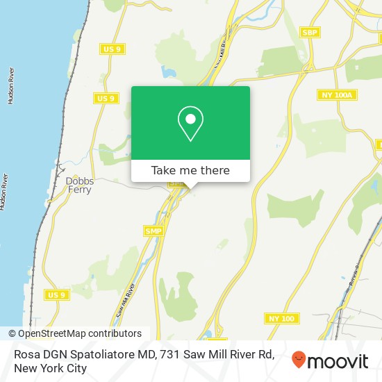 Rosa DGN Spatoliatore MD, 731 Saw Mill River Rd map