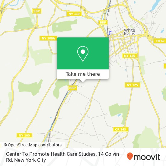 Mapa de Center To Promote Health Care Studies, 14 Colvin Rd