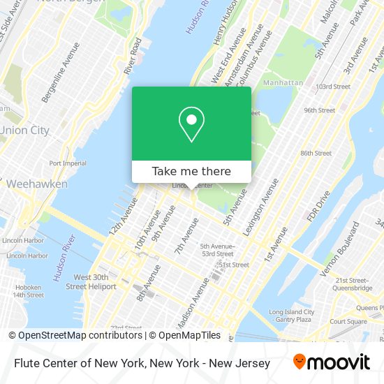 Flute Center of New York map