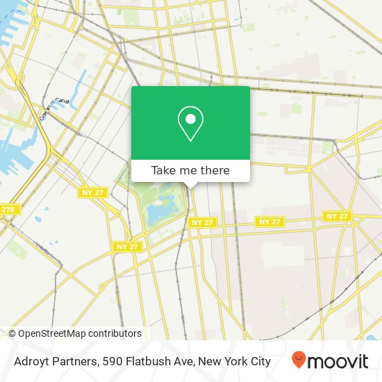 Adroyt Partners, 590 Flatbush Ave map