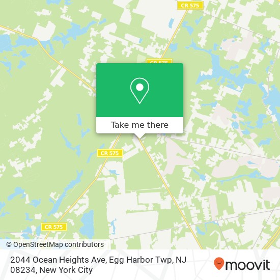 Mapa de 2044 Ocean Heights Ave, Egg Harbor Twp, NJ 08234