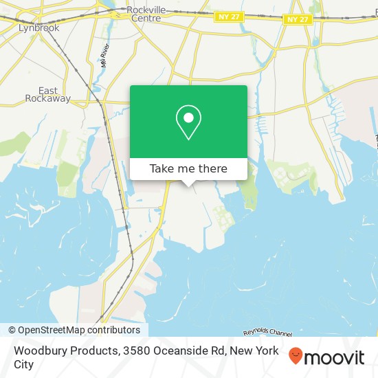 Woodbury Products, 3580 Oceanside Rd map