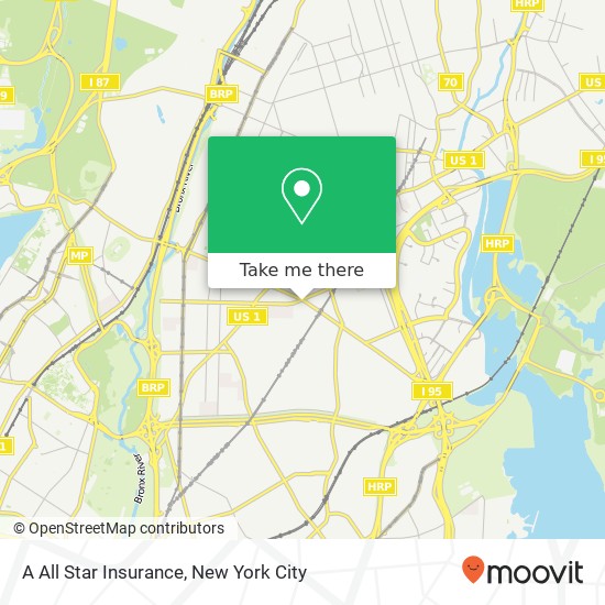A All Star Insurance map