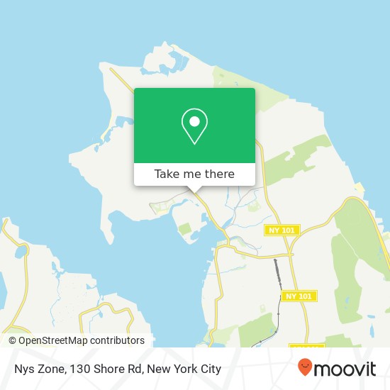 Mapa de Nys Zone, 130 Shore Rd