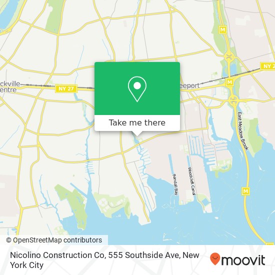 Nicolino Construction Co, 555 Southside Ave map