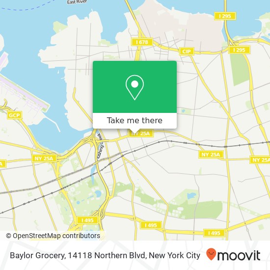 Mapa de Baylor Grocery, 14118 Northern Blvd
