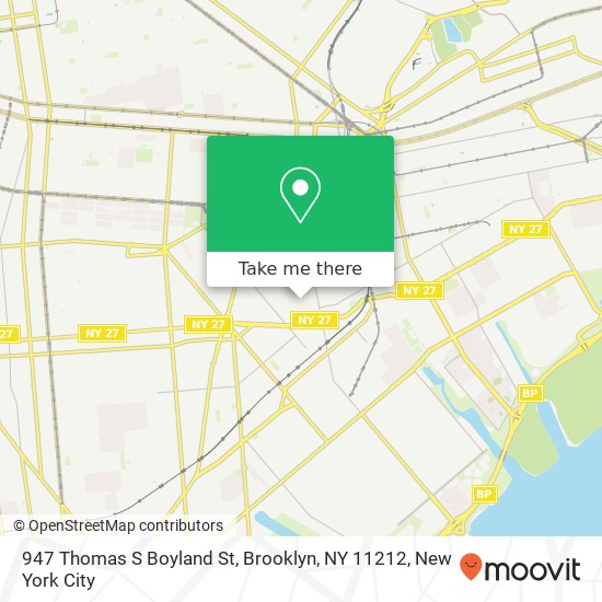 947 Thomas S Boyland St, Brooklyn, NY 11212 map