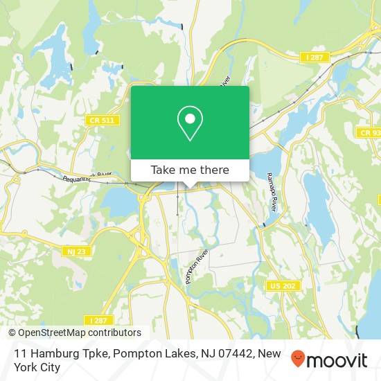 Mapa de 11 Hamburg Tpke, Pompton Lakes, NJ 07442