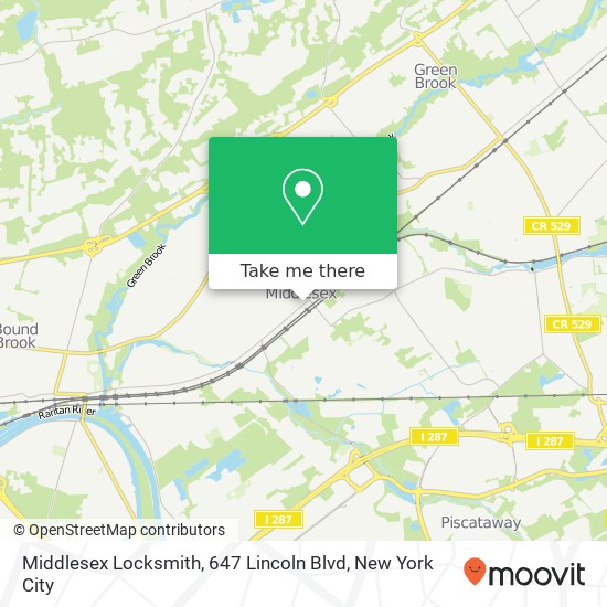 Middlesex Locksmith, 647 Lincoln Blvd map