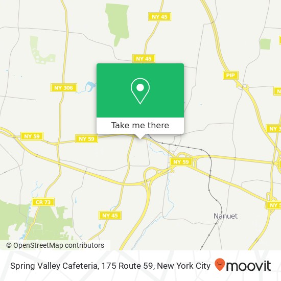 Mapa de Spring Valley Cafeteria, 175 Route 59