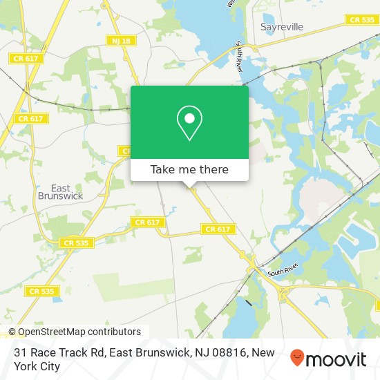 31 Race Track Rd, East Brunswick, NJ 08816 map
