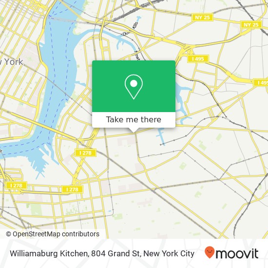 Williamaburg Kitchen, 804 Grand St map