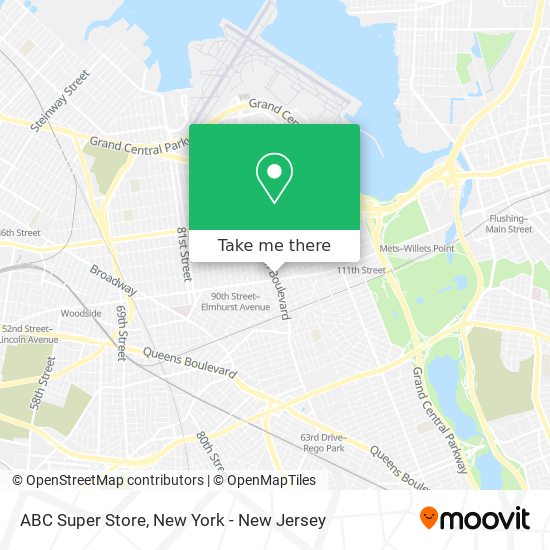 Mapa de ABC Super Store