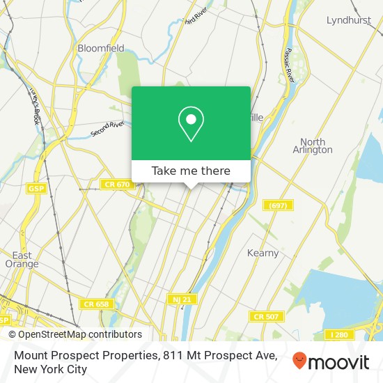 Mount Prospect Properties, 811 Mt Prospect Ave map