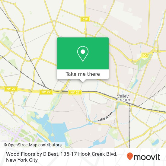 Wood Floors by D Best, 135-17 Hook Creek Blvd map