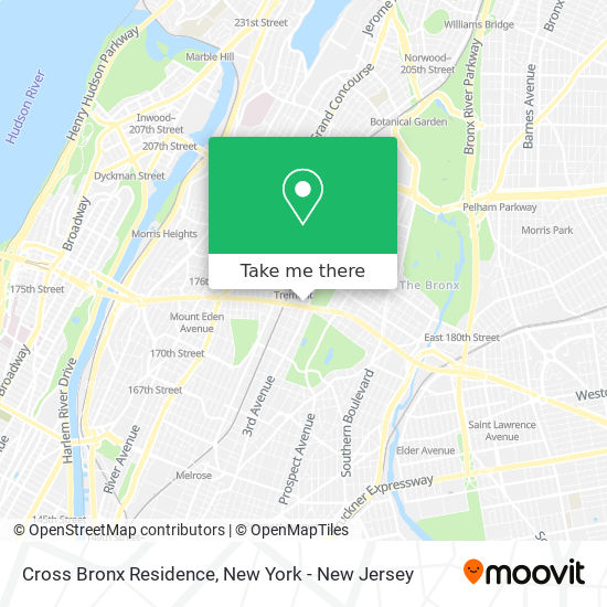 Mapa de Cross Bronx Residence