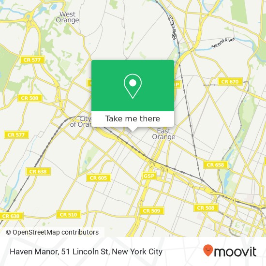 Mapa de Haven Manor, 51 Lincoln St